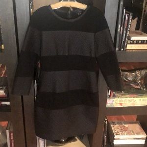 Theory Black Zipper-back dress!